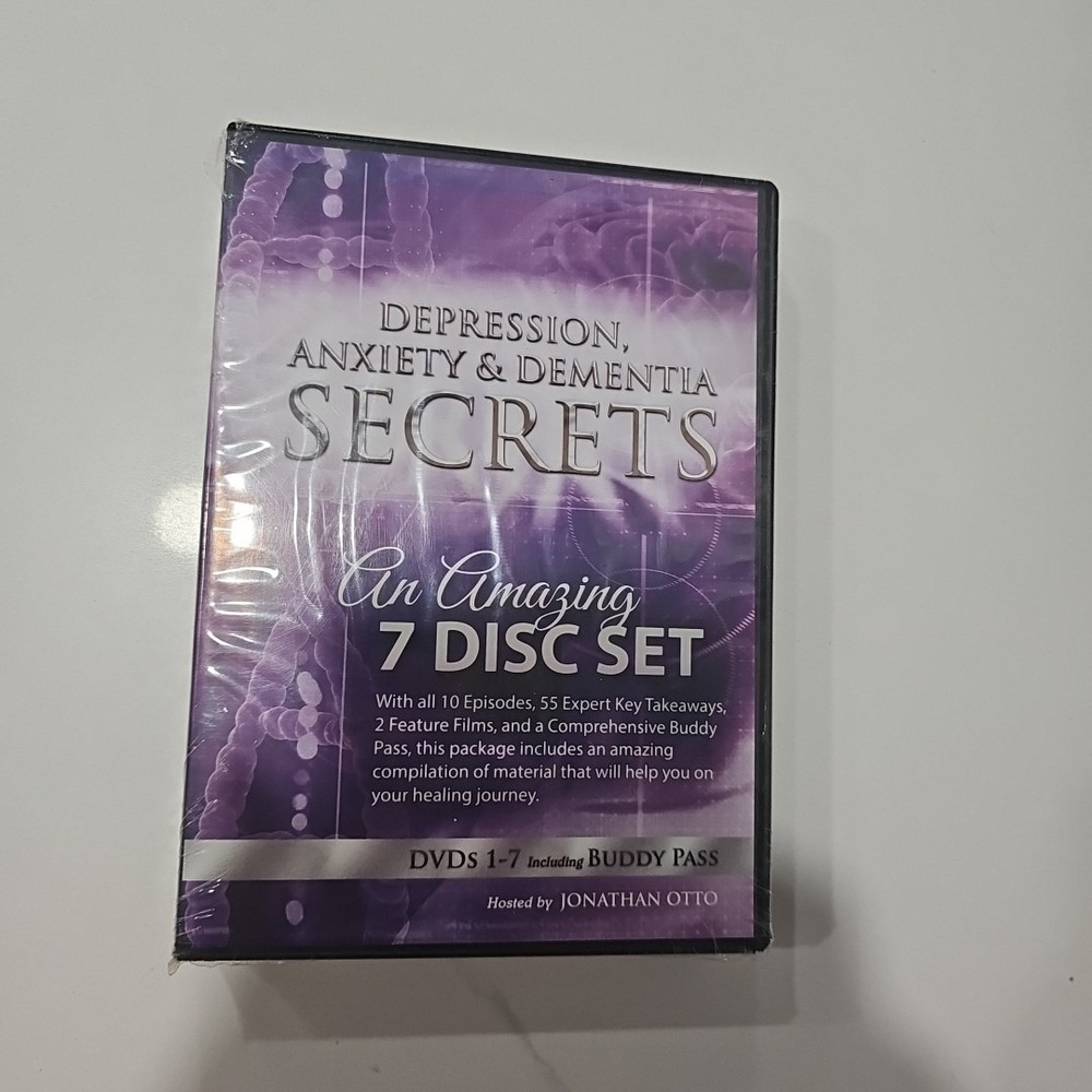 Sealed Depression Anxiety & Dementia Secrets An Amazing 7 Disc Set Jonathan Otto